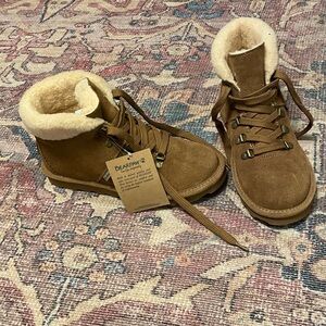 Bearpaw Suede Shearling-Lined Boots